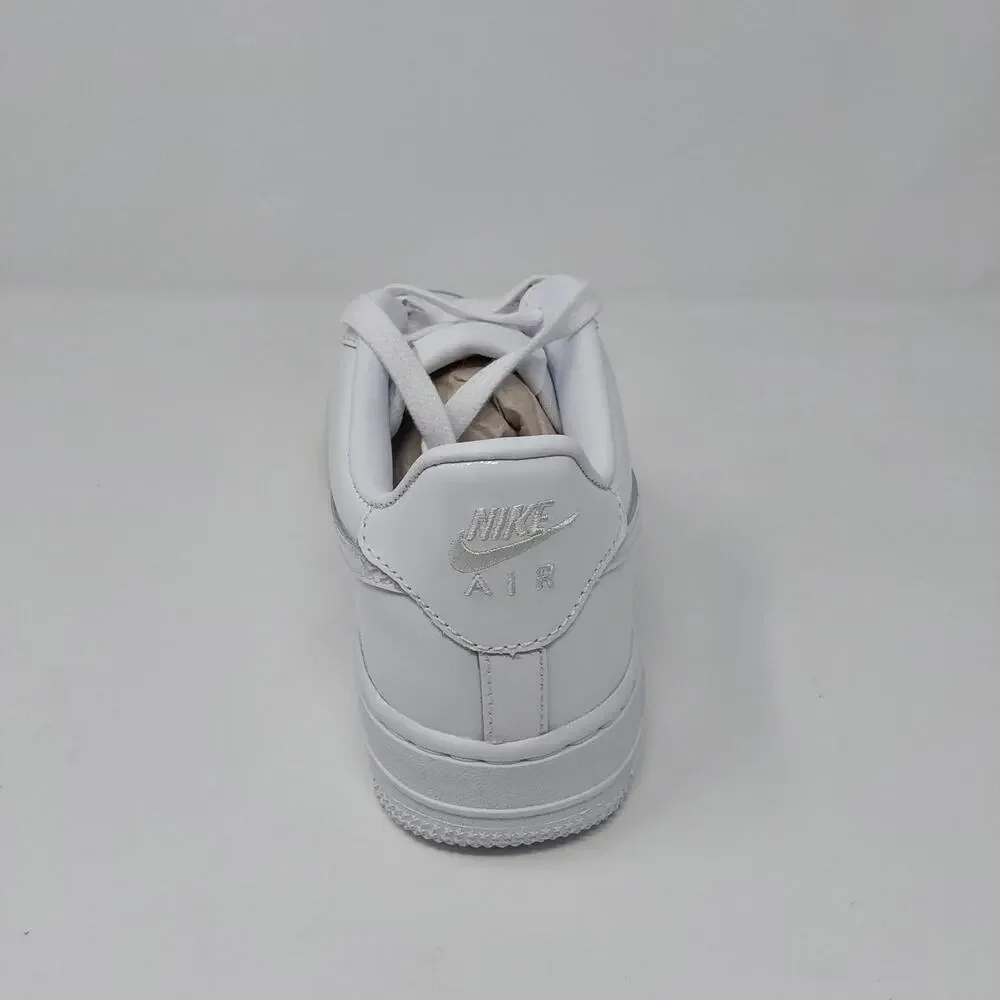 Nike Air Force 1 Low BG Triple White Patent Leather Kid's 4Y Women's 5.5